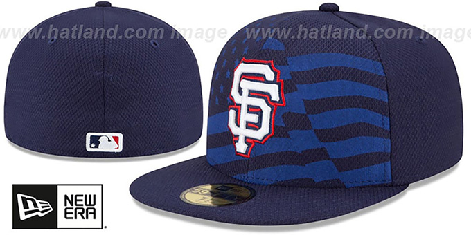 SF Giants '2015 JULY 4TH STARS N STRIPES' Hat by New Era