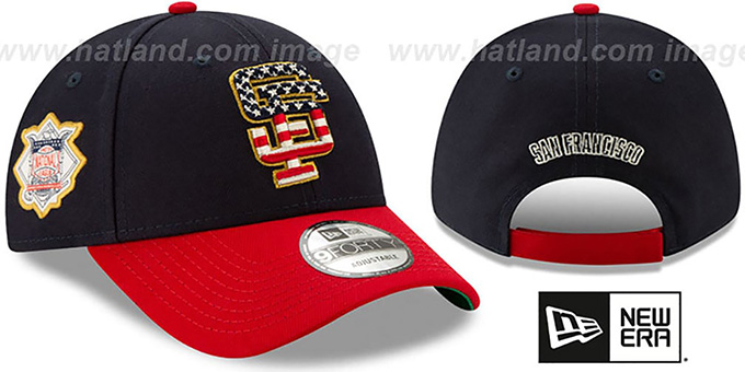 SF Giants '2019 JULY 4TH STARS N STRIPES STRAPBACK' Hat by New Era