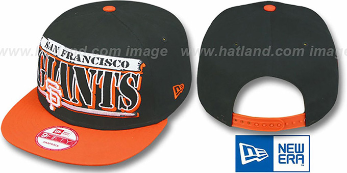 SF Giants '2T STILL BREAKIN SNAPBACK' Black-Orange Hat by New Era