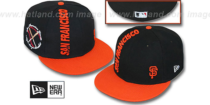 SF Giants 'BEELINE' Black-Orange Fitted Hat by New Era