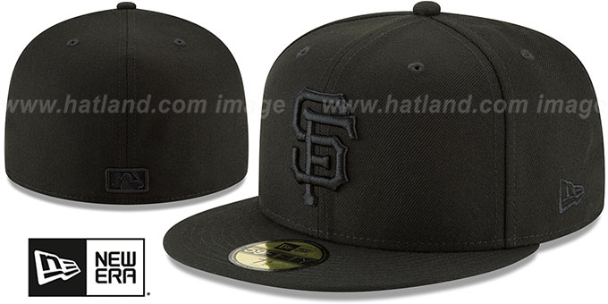 SF Giants 'BLACKOUT' Fitted Hat by New Era