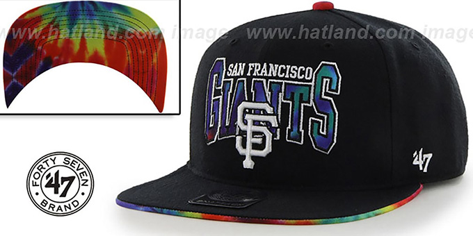 SF Giants 'CANNED-HEAT SNAPBACK' Black Hat by Twins 47 Brand