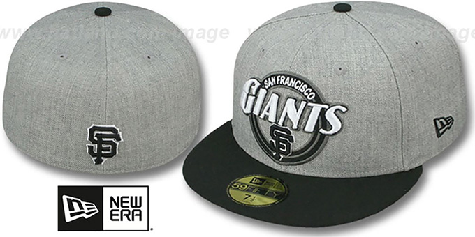 SF Giants 'CIRCLE-CLOSER' Grey-Black Fitted Hat by New Era