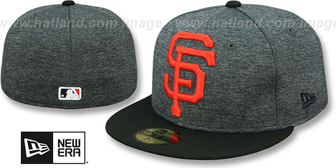 SF Giants 'HEATHER-HUGE' Grey-Black Fitted Hat by New Era