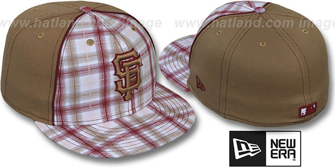 SF Giants 'MACDADDY PLAID' Wheat Fitted Hat by New Era