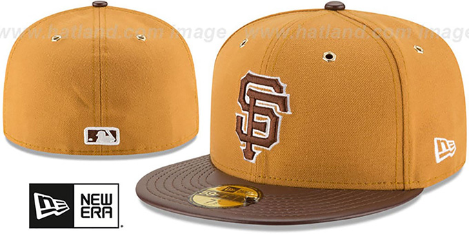 SF Giants 'METAL HOOK' Wheat-Brown Fitted Hat by New Era