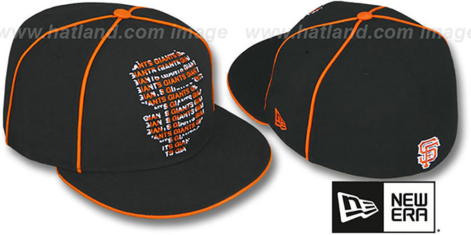 SF Giants 'REPEAT BIG-ONE' Black Fitted Hat by New Era