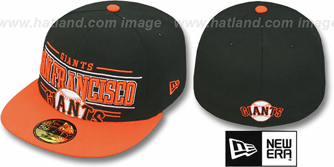 SF Giants 'RETRO-SMOOTH' Black-Orange Fitted Hat by New Era