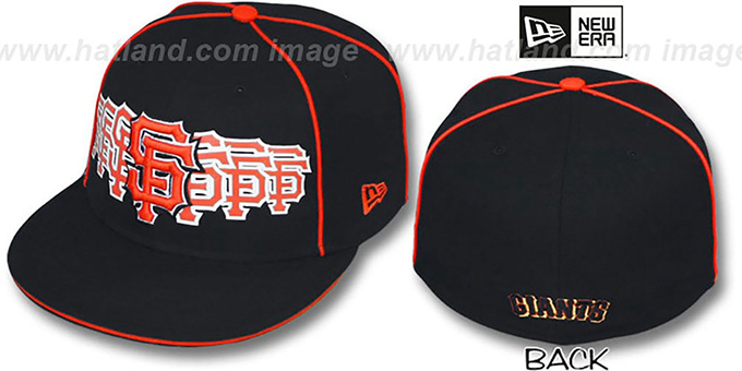 SF Giants 'SEVEN' Black Fitted Hat by New Era