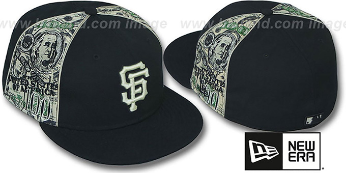 SF Giants 'SHOWMEDA MONEY' Black-Money Fitted Hat by New Era