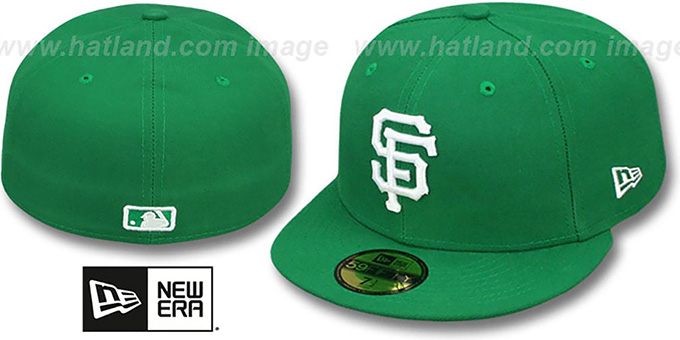 SF Giants 'St Patricks Day-2' Green-White Fitted Hat by New Era