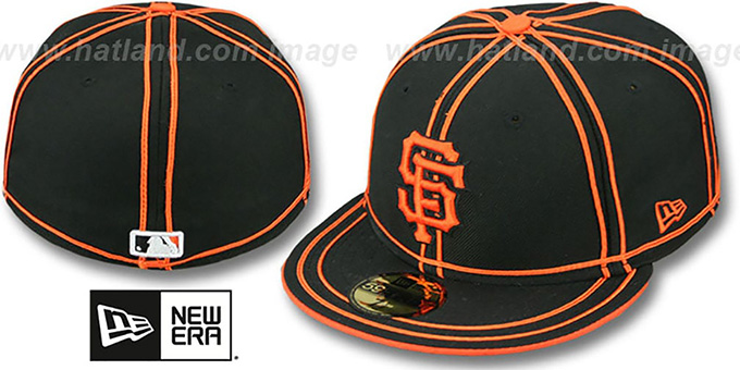 SF Giants 'TACHS' Black-Orange Fitted Hat by New Era