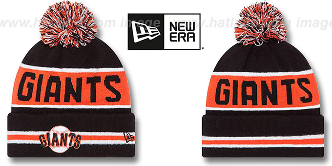 SF Giants 'THE-COACH' Black Knit Beanie Hat by New Era