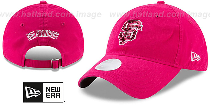 SF Giants 'WOMENS MOTHERS DAY GLIMMER STRAPBACK' Pink Hat by New Era