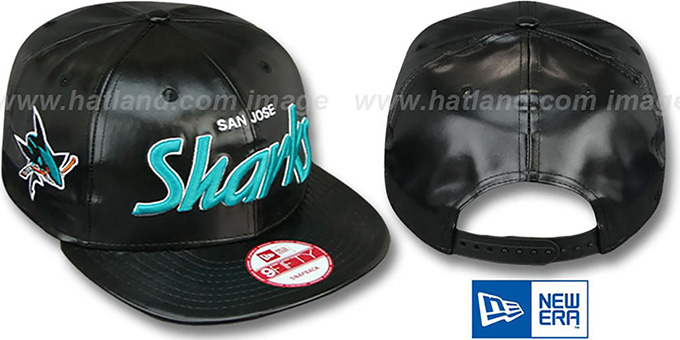 Sharks 'REDUX SNAPBACK' Black Hat by New Era