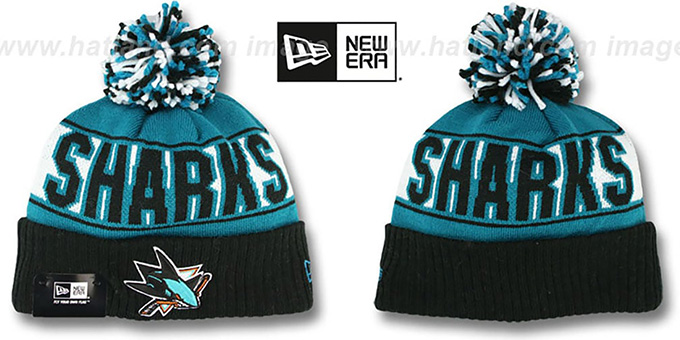 Sharks 'REP-UR-TEAM' Knit Beanie Hat by New Era