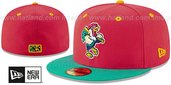 Shorebirds 'COPA' Red-Aqua Fitted Hat by New Era