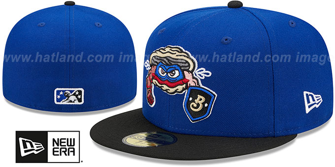 Shuckers 'MILB MARVEL DEFENDERS' Royal-Black Fitted Hat by New Era