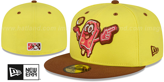 Sky Carp 'COPA' Yellow-Brown Fitted Hat by New Era