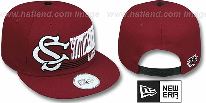 South Carolina 'RETRO-SNAPBACK' Burgundy Hat by New Era