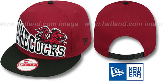 South Carolina 'STOKED SNAPBACK' Burgundy-Black Hat by New Era