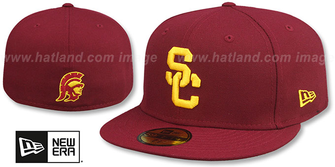 Southern Cal 'NCAA TEAM-BASIC' Burgundy Fitted Hat by New Era