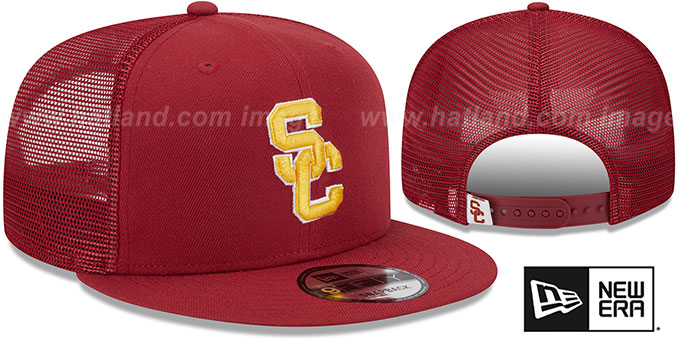 Southern Cal 'TEAM-BASIC TRUCKER SNAPBACK' Burgundy Hat by New Era