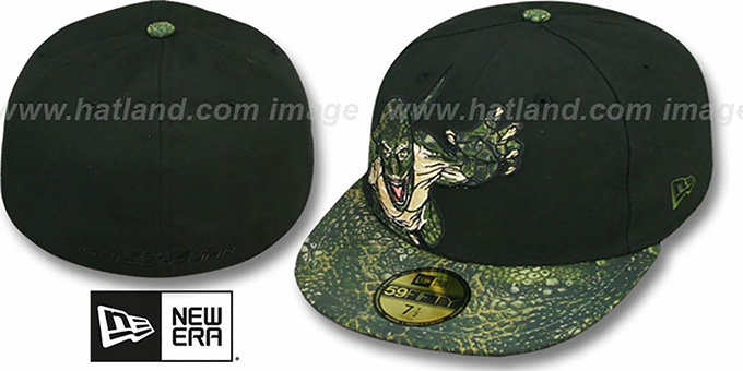 Spiderman 'LIZARD APPLIQUE' Black Fitted Hat by New Era