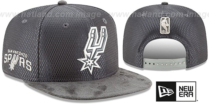 Spurs '2017 NBA ONCOURT SNAPBACK' Charcoal Hat by New Era