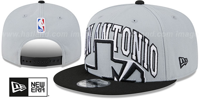 Spurs '2023 TIP OFF SNAPBACK' Grey-Black Hat by New Era