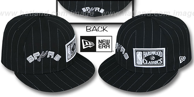 Spurs 'BIG-ONE DOUBLE WHAMMY' Black-White Fitted Hat