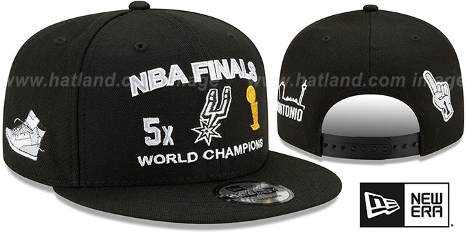 Spurs 'FINALS CHAMPIONS SNAPBACK' Black Hat by New Era