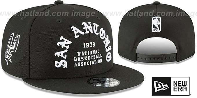 Spurs 'GOTHIC-ARCH SNAPBACK' Black Hat by New Era