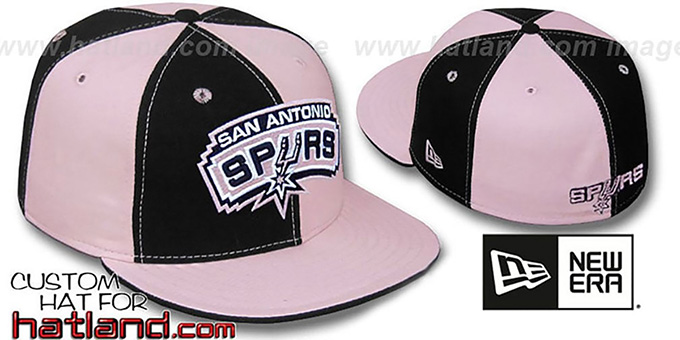 Spurs 'PINWHEEL' Black-Pink Fitted Hat by New Era