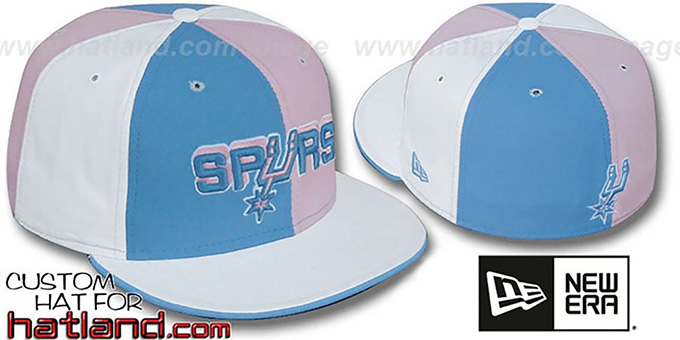 Spurs 'PINWHEEL' Columbia-Pink-White Fitted Hat by New Era