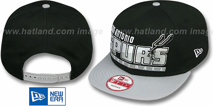 Spurs 'SLICE-N-DICE SNAPBACK' Black-Grey Hat by New Era