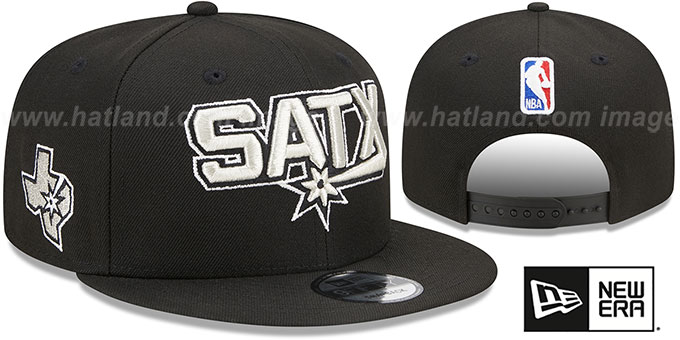 Spurs 'STATEMENT SNAPBACK' Black Hat by New Era