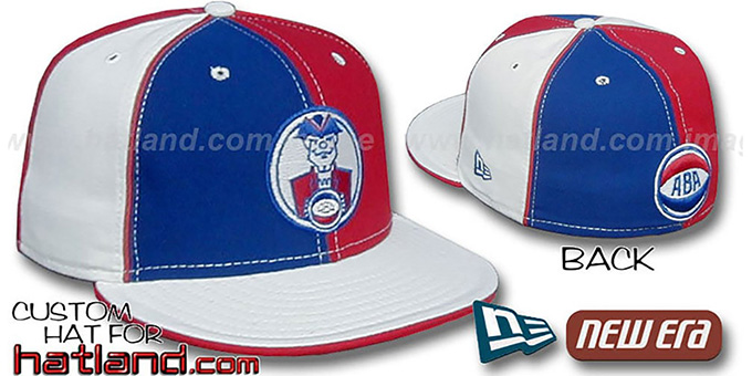 Squires ABA 'PINWHEEL-2' Royal-Red-White Fitted Hat