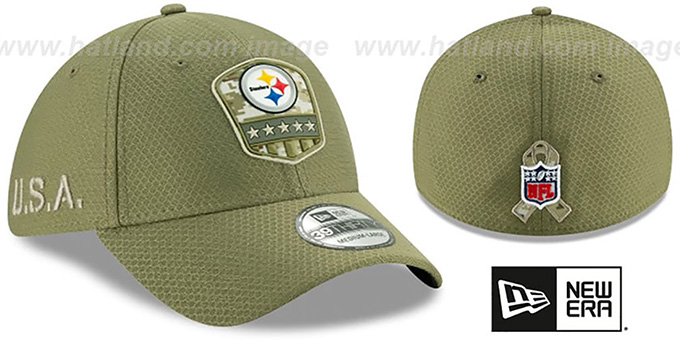 steelers olive hat