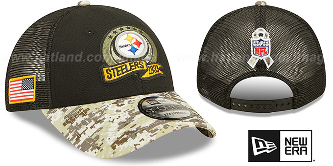 Steelers 2022 'SALUTE-TO-SERVICE 940 SNAPBACK' Black-Desert Hat by New Era