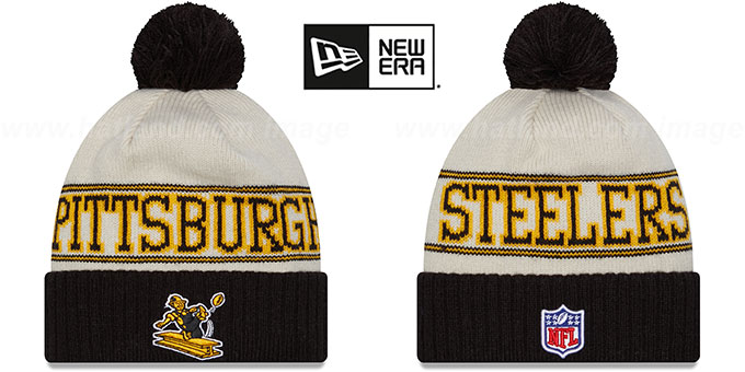 Steelers 2023 'HISTORIC SIDELINE' Knit Beanie Hat by New Era