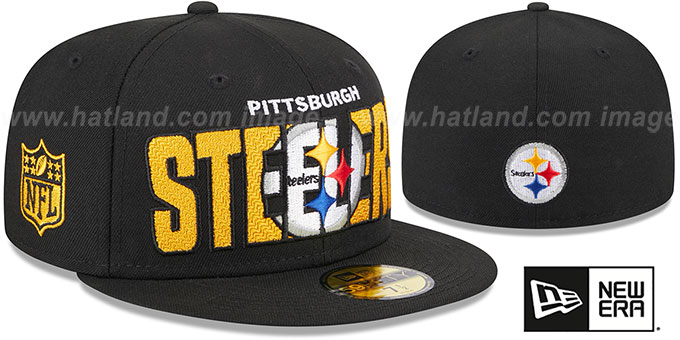 Steelers 2023 'NFL DRAFT' Black Fitted Hat by New Era