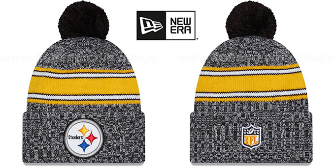 Steelers 2023 'SIDELINE' Knit Beanie Hat by New Era