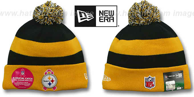 Steelers 'BCA CRUCIAL CATCH' Knit Beanie Hat by New Era