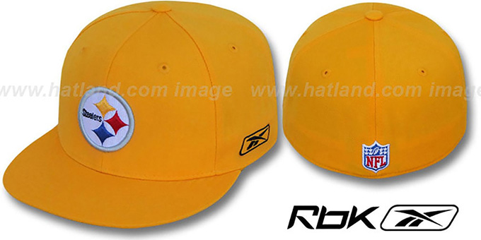 Steelers 'COACHES' Gold Fitted Hat by Reebok