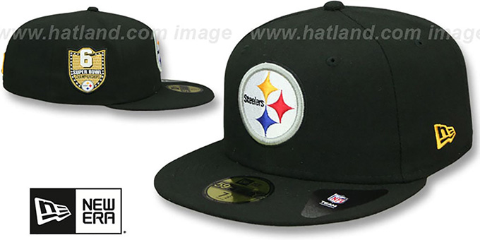 Steelers 'GOLDEN-HIT' Black Fitted Hat by New Era