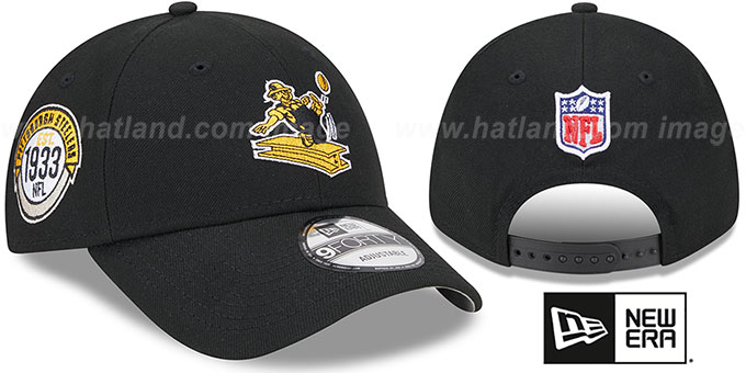 Steelers 'HISTORIC SIDELINE SNAPBACK' Black Hat by New Era