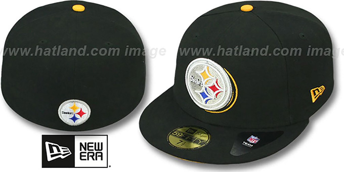 Steelers 'ILLUSION' Black Fitted Hat by New Era