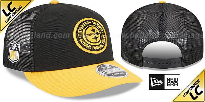 Steelers 'LP TRUCKER SIDELINE SNAPBACK' Black-Gold Hat by New Era