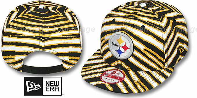 Steelers 'NFL ALL-OVER ZUBAZ SNAPBACK' Hat by New Era